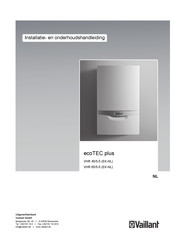 Vaillant ecoTEC plus VHR 45/5-5 EK-NL Installatie- En Onderhoudshandleiding