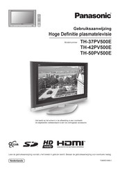 Panasonic TH-37PV500E Gebruiksaanwijzing