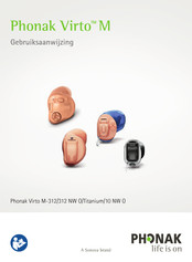 Phonak Virto M Titanium Series Gebruiksaanwijzing