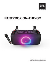 Harman JBL PARTYBOX ON-THE-GO Gebruikershandleiding