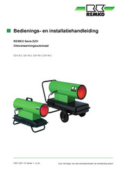 REMKO DZH 30-2 Bedienings- En Installatiehandleiding