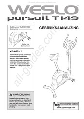 Weslo WLEVEX1736.0 Gebruiksaanwijzing