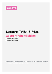 Lenovo TB-8704F Gebruikershandleiding