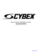 CYBEX Arc Trainer 772A Gebruikershandleiding