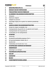 Powerplus POWX354 Handleiding