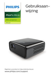 Philips PicoPix Micro PPX320 Gebruiksaanwijzing