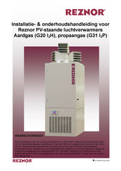 Reznor PV 30 Handleiding