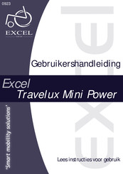 Van Os Medical B.V. Excel Travelux Mini Power Gebruikershandleiding