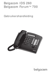 BELGACOM IDS 260 Gebruikershandleiding