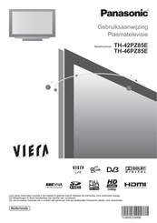 Panasonic Viera TH-42PZ85E Gebruiksaanwijzing