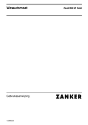 ZANKER SF 5400 Gebruiksaanwijzing