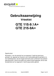 Exquisit GTE 215-9A+ Gebruiksaanwijzing