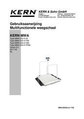 KERN MWA 300-K1M Gebruiksaanwijzing