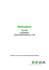 Keba KeContact KC-P30 Gebruiksaanwijzing