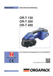 Orgapack OR-T 130 Gebruikershandleiding