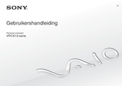 Sony Vaio VPCX13 Series Gebruikershandleiding