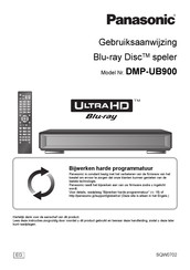 Panasonic DMP-UB900 Gebruiksaanwijzing