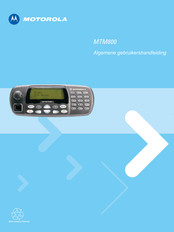 Motorola MTM800 Gebruikshandleiding