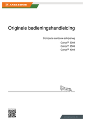 Amazone CatrosXL 3003 Bedieningshandleiding