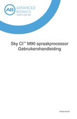 Advanced Bionics Sky CI M90 Gebruikershandleiding