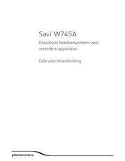 Plantronics Savi W745A Gebruikershandleiding