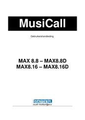 Dateq MusiCall MAX8.16 Gebruikershandleiding