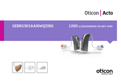 oticon Acto LIHO Gebruiksaanwijzing