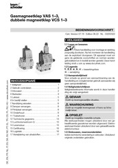 Krom Schroeder VAS 1 Bedieningsvoorschrift