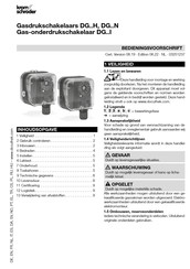 Krom Schroeder DG H Series Bedieningsvoorschrift