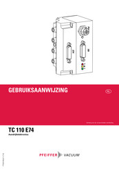 Pfeiffer Vacuum TC 110 E74 Gebruiksaanwijzing