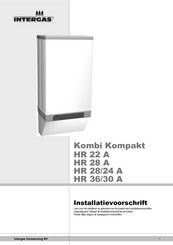 Intergas Kombi Kompakt HR 28 A Installatievoorschrift