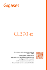 Gigaset CL390HX Gebruiksaanwijzing