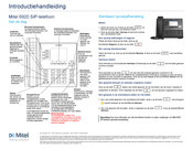 Mitel 6920 Korte Handleiding