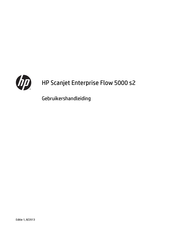 HP Scanjet Enterprise Flow 5000 s2 Gebruikershandleiding