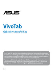 ASus VivoTab Gebruikershandleiding