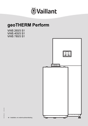Vaillant geoTHERM Perform VWS 400/3 S1 Installatie- En Onderhoudshandleiding