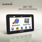 Garmin dezl 560 Gebruikershandleiding