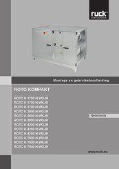 Ruck Ventilatoren ROTO KOMPAKT Series Montage- En Gebruikshandleiding