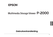 Epson Multimedia Storage Viewer P-2000 Gebruikershandleiding