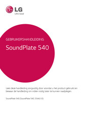 LG SoundPlate 540 Gebruikershandleiding