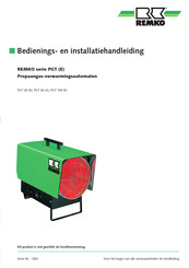 REMKO PGT 60 E Bedienings- En Installatiehandleiding