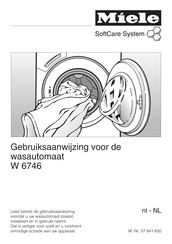 Miele W 6746 Gebruiksaanwijzing