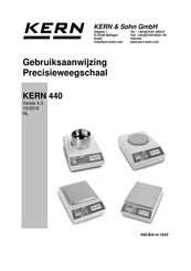 KERN 440 Gebruiksaanwijzing