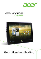 Acer ICONIA TAB A200 Gebruikershandleiding