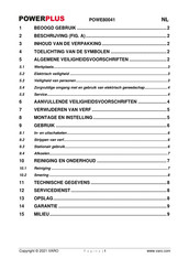 Powerplus POWE80041 Handleiding