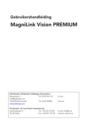 LVI MagniLink Vision PREMIUM Gebruikershandleiding