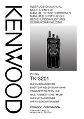 Kenwood ProTalk TK-3201 Gebruiksaanwijzing