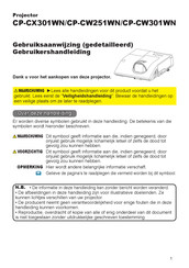 Hitachi CP-CW301WN Gebruiksaanwijzing