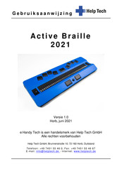 Help Tech Active Braille 2021 Gebruiksaanwijzing