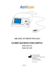 AtriCure ASU3-230 Gebruikershandleiding